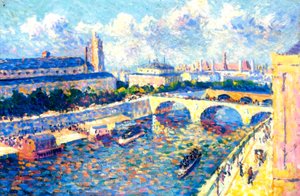 セーヌ川、パリ、1892 作： Maximilien Luce